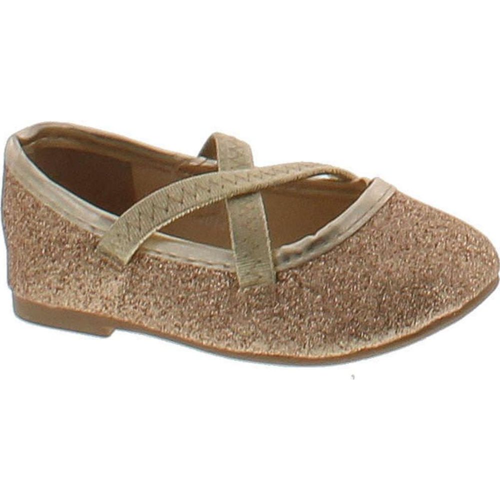 JELLYBEANS Ballet Gold ToddlerG flats-shoes 4 NEW